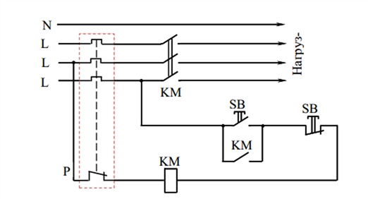 Схема подключения магнитного пускателя с катушкой на 380В