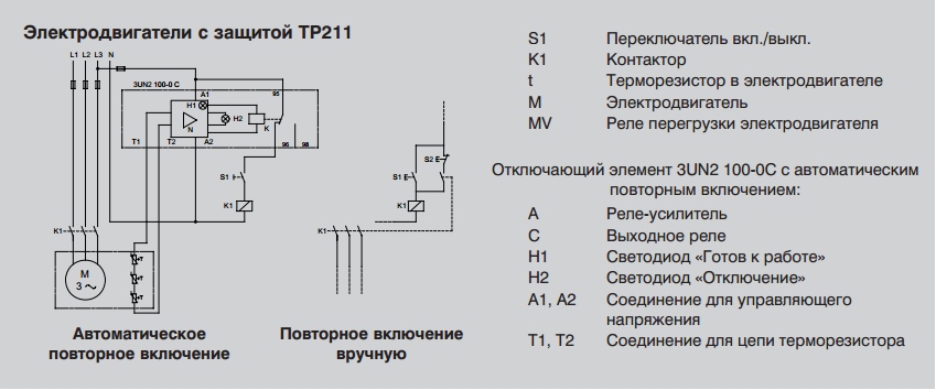 Электродвигатели с защитой TP 211