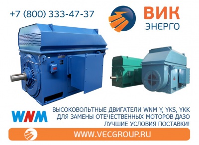 ВИК-Энерго - купить высоковольтные электродвигатели WNM Motors в нашей компании