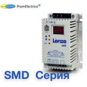 ESMD371X2SFA Преобразователь частоты, однофазный вход (220 Вольт) мотор 0,37 kW, LENZE SMD Серия