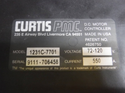 Контроллер Curtis 1231C-7701 550А Импульсный регулятор (США) б/у
