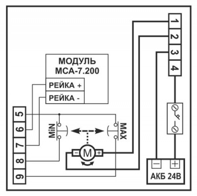 Модуль управления ТНВД (система МСА-7.200)