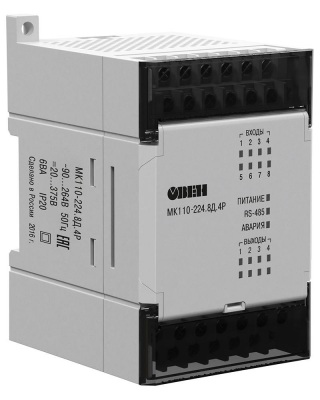 МК110-224.8Д.4Р Модуль ввода-вывода дискретных сигналов, ОВЕН
