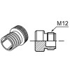 P96-M12-1 Заглушка для разъёмов блока групп датчиков (водонепроницаемый кожух, IP67), Autonics