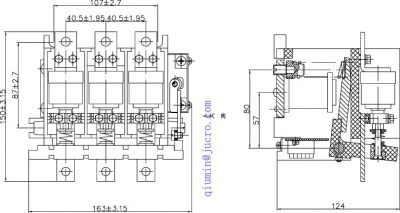 HVJ5 1,14 кВ 125A AC вакуумный контактор