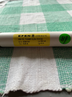 Предохранитель EFEN НН-VL 3/24 кV 0,5А 310/22mm
