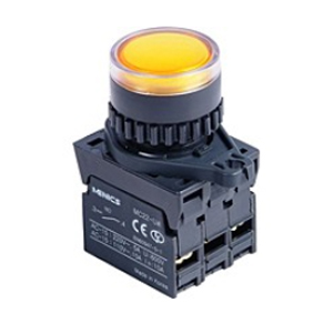 L2RR-L3YL Контрольная лампа плоская, 110-220VAC, LED, желтая, Autonics