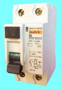 Диффеpенциальный выключатель нагрузки (УЗО) ID