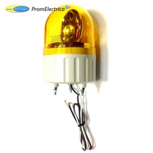 ASG-20-Y Проблековый маячок желтого цвета, варианты питания 12, 24, 110, 220 Вольт AC / DC