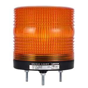 MS115T-B00-Y Многофункциональная стробоскопическая LED лампа, диаметр 115 мм, 12-24 В AC/DC, жёлтая