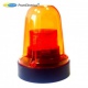 AVG-02-Y-M-LED (24VDC) Сигнальный проблесковый маячок желтого / оранжевого цвета для спецтехники, диаметр 170 мм, 24 Вольт DC с крепежом под магниты