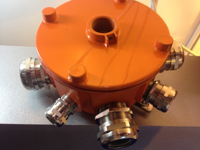 Коробка взрывозащищенная распределительная для осветительного оборудования серии ВАД-РСП, 1ExdIICT6