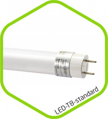 Лампа светодиодная LED-T8R-std 10Вт 230В G13 6500К 800Лм 600мм прозрачная ASD