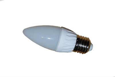 Светодиодная лампа LEDcraft Колба свеча Е27 3 Ватта Теплый белый