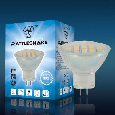 Светодиодные лампы Rattlesnake, цоколь GU10, 2Вт