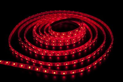 Светодиодная лента LEDcraft SMD 3528 4,8 Ватт на метр 60 диодов на метр IP 65 Красный