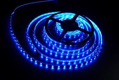Светодиодная лента LEDcraft SMD 3528 4,8 Ватт на метр 60 диодов на метр IP 33 Синий