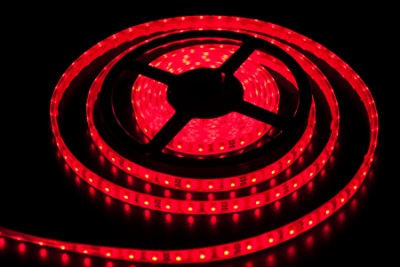 Светодиодная лента LEDcraft SMD 3528 4,8 Ватт на метр 60 диодов на метр IP 68 Красный