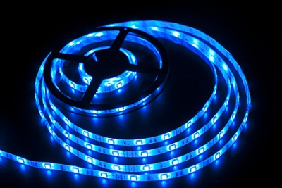 Светодиодная лента LEDcraft SMD 5050 7.2 Ватт на метр 30 диодов на метр IP 65 Синий