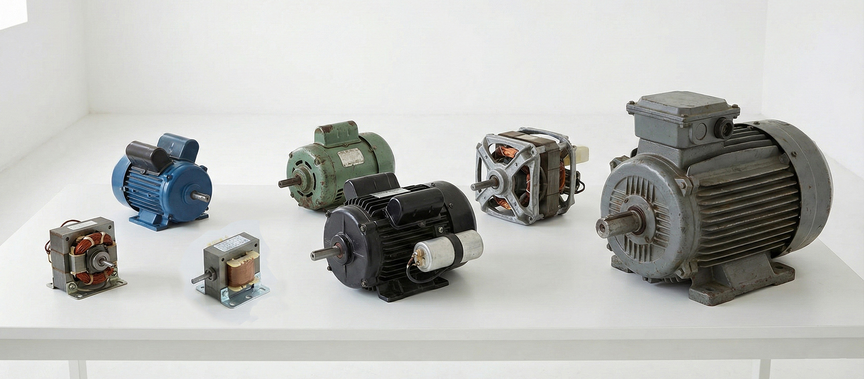 различные виды однофазных электродвигателей