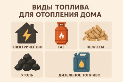 виды топлива для отопления дома