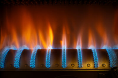 горение топлива в отопительном котле