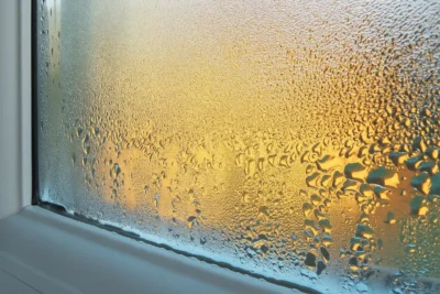 конденсация влаги на окне в точке росы