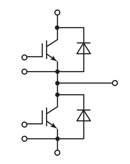 Два ключа с выводом средней точки