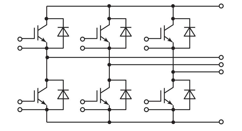 Image of Three-phase bridge inverter circuit