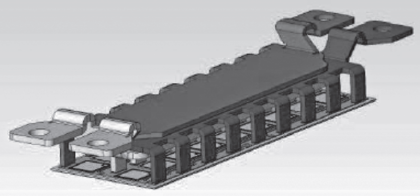 Силовой модуль прижимной конструкции