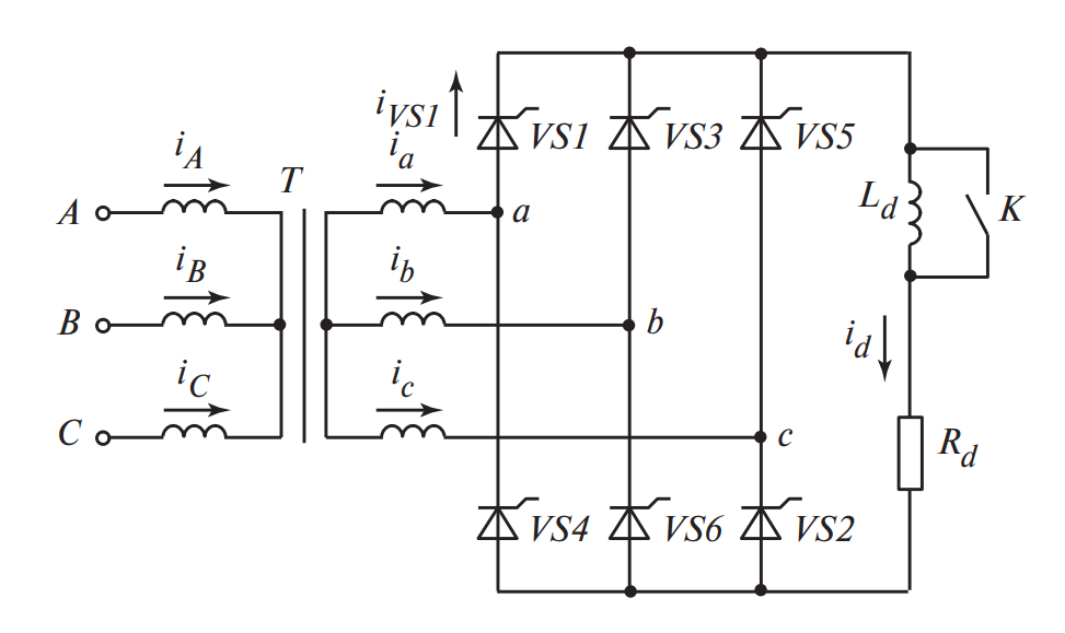 Трехфазный мостовой выпрямитель (Схема Ларионова)