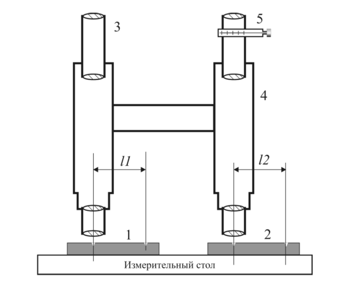 Схема компаратора на базе двух микроскопов