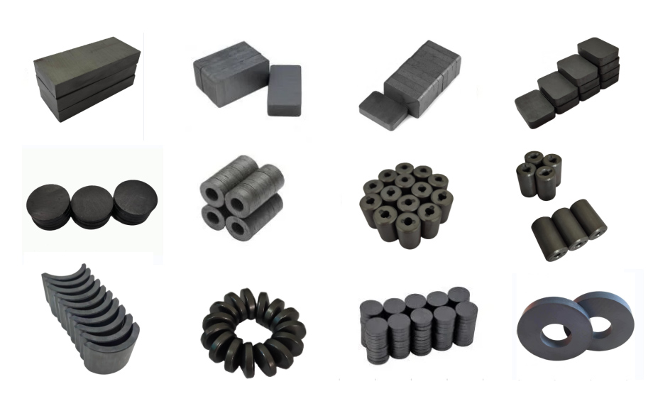 Ферритовый магнит. Технология спекания позволяет получать изделия сложных форм