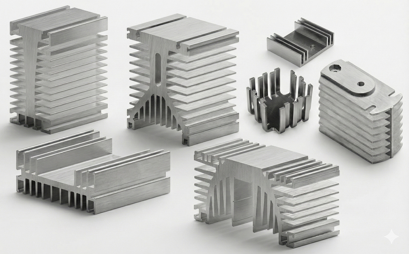 Основные профили радиаторов воздушного охлаждения (типовые формы сечения)