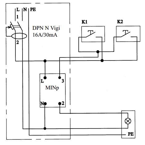 Схема управления электрическим освещением подвала с регулятором выдержки времени