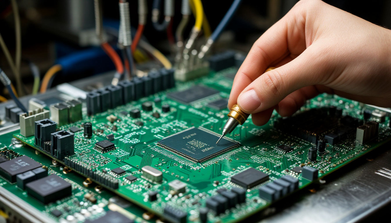 пайка печатной платы