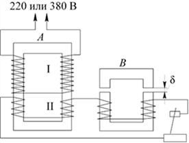 Схема сварочного аппарата с отдельным регулятором