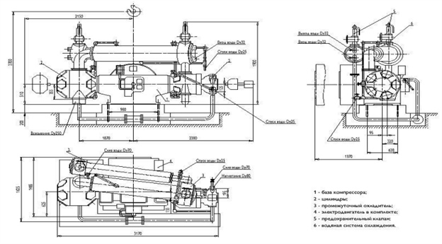 Пример чертежей компрессора