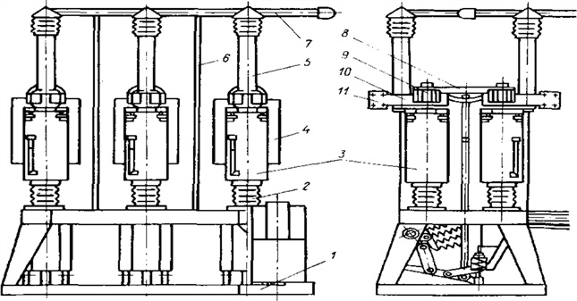 Выключатель маломасляный генераторный (тип МГУ-20)