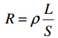 формула сопротивления резистора