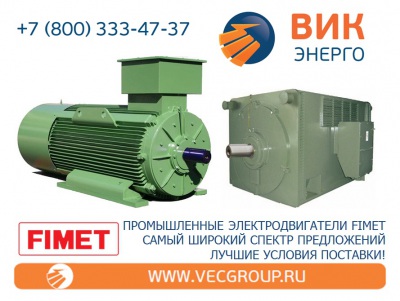 ВИК-Энерго - купить высоковольтные электродвигатели FIMET в нашей компании