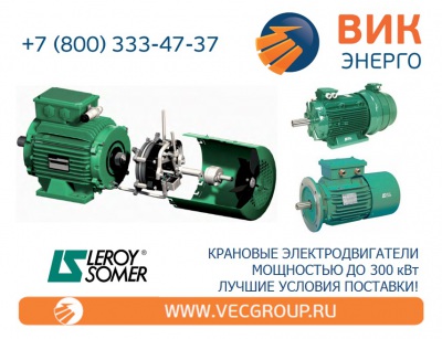 ВИК-Энерго - купить крановые электродвигатели Leroy Somer в нашей компании