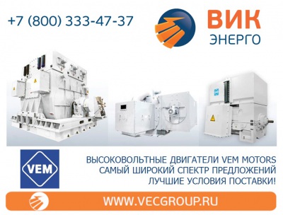 ВИК-Энерго - купить высоковольтные электродвигатели VEM Motors в нашей компании
