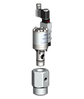 Клапаны Muller Co-аx серии PCD-H DR (НО) с гидропневмоприводом