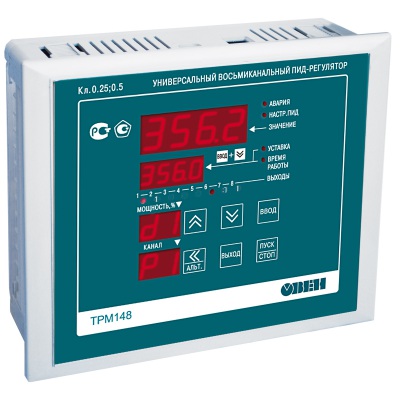 ТРМ148-С.Щ7 Универсальный ПИД-регулятор 8-канальный, ОВЕН