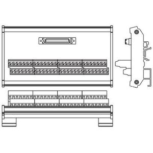 UB-10-IO16C Клеммный модуль для AH04HC-5A и AH20MC-5 (аналог DVPAETB-IO16C), Delta Electronics