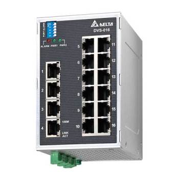 DVS-016W01 Неупр. коммутатор Ethernet, 16 портов FE, реле, -40...+75 С