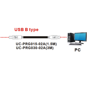 UC-PRG030-10A Кабель связи TP04 c ПК (DB-9), 3м, Delta Electronics