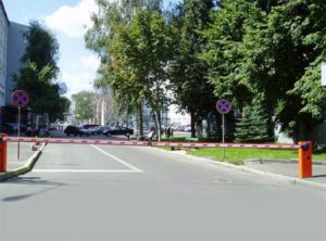 узлы шлагбаума в упаковке