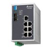 DVS-008W01-MC01 Неуправляемый коммутатор Ethernet, 8 портов, -40...+75 С, метал. корпус, с аварийным вых